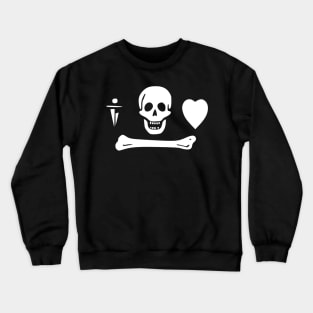 Pirate Flag - Pirate Stede Bonnet - Skull Skeleton Flag Crewneck Sweatshirt